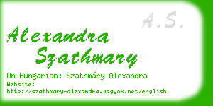 alexandra szathmary business card
